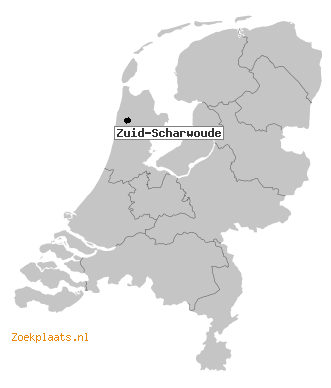 Kaart Zuid-Scharwoude